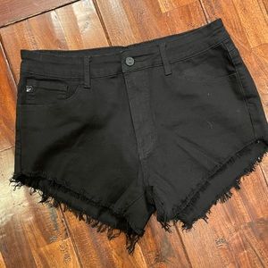 Black Jean Shorts